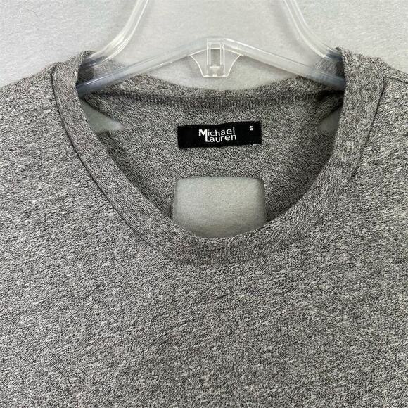 Revolve Michael Lauren Tank Top Women Sz Small Geometric Cut-Out Raw Edge USA - Picture 5 of 14